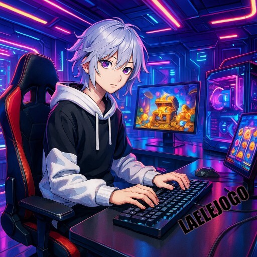 Imagem promocional da LAELEJOGO mostrando a plataforma e suas vantagens