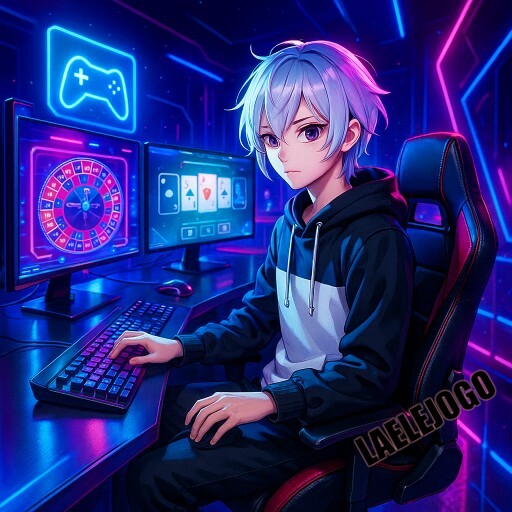 Imagem promocional da LAELEJOGO mostrando a plataforma e suas vantagens