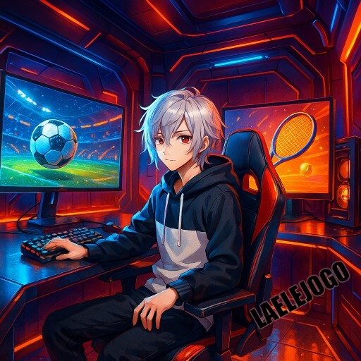 Imagem promocional da LAELEJOGO mostrando a plataforma e suas vantagens