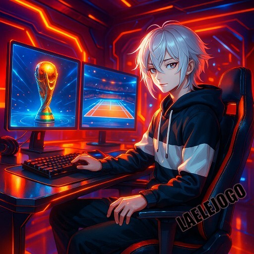 Imagem promocional da LAELEJOGO mostrando a plataforma e suas vantagens