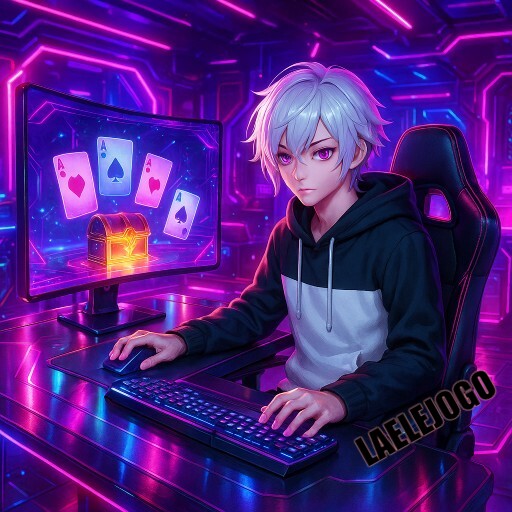 Imagem promocional da LAELEJOGO mostrando a plataforma e suas vantagens