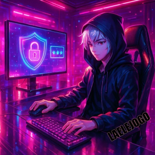 Imagem promocional da LAELEJOGO destacando login ágil e ambiente de jogo seguro